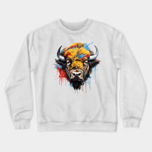 Graffiti American Bison Crewneck Sweatshirt